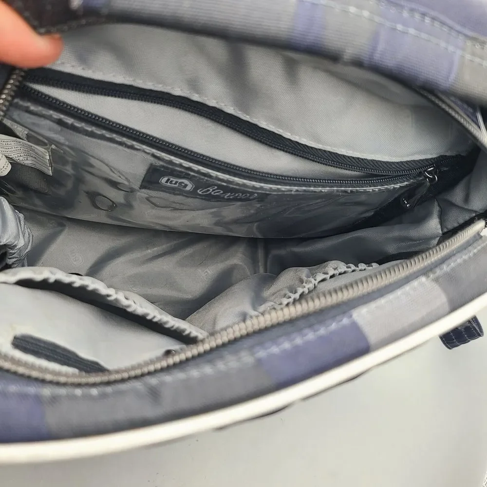 Lug North/South Crossbody Boxcar Camo Blue Gray Lightweight New